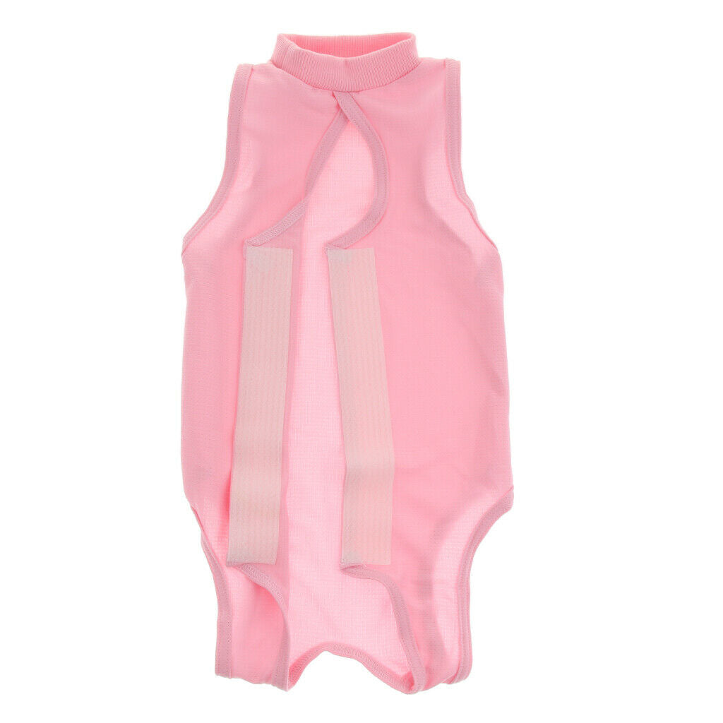 Cat Recovery Suit for Abdominal Wounds E-Collar   Pink M
