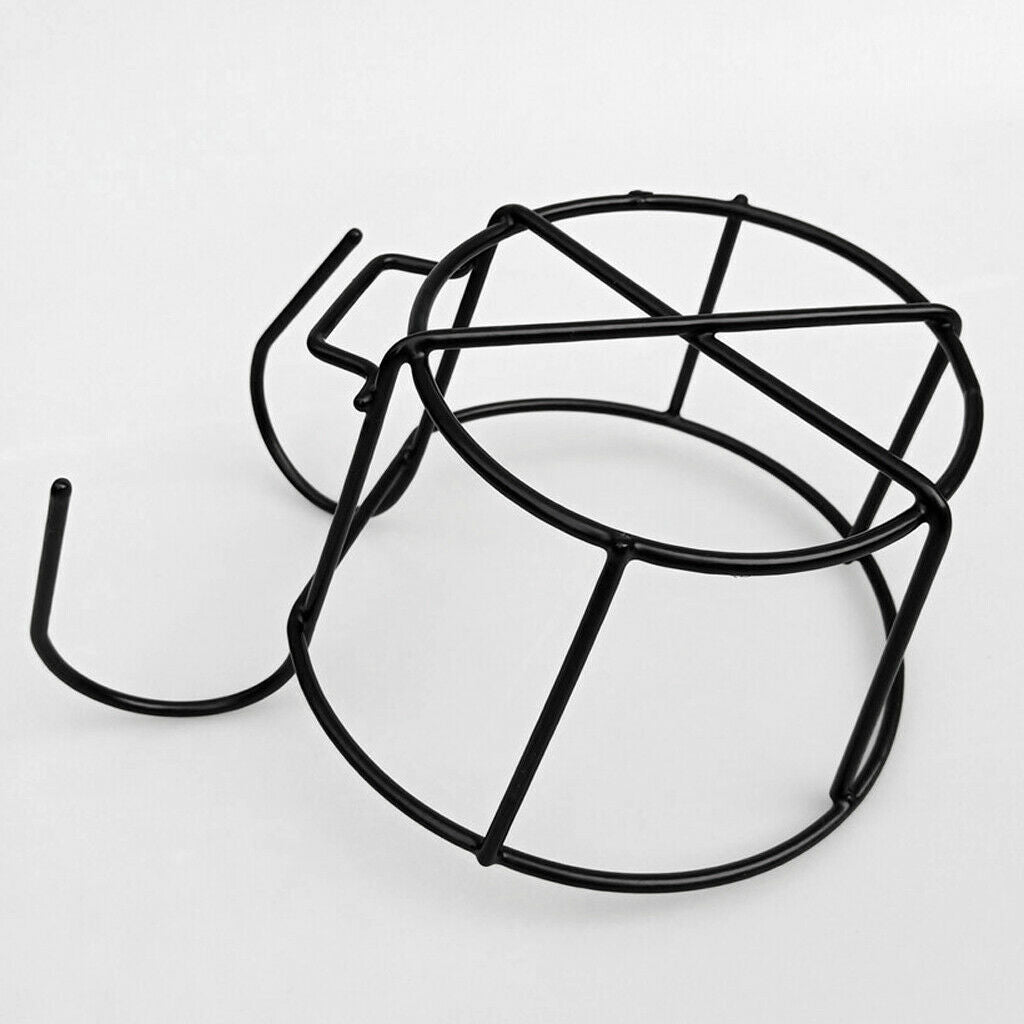 4pcs Black Hanging Rail Flowerpot Holder Planter Pot Container Fence Planters