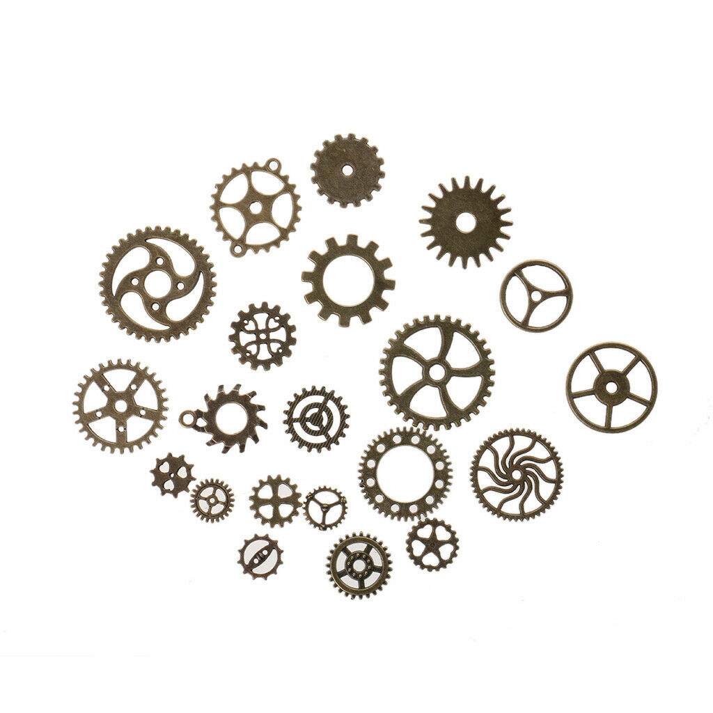 Steampunk Gear Charms Clock Watch Wheel Gear Parts DIY Jewelry Findings