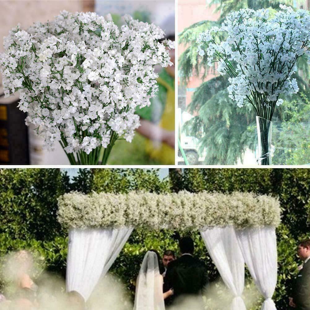 Artificial Baby's Breath Gypsophila Silk Flowers Bouquet S3 R4 A2D9