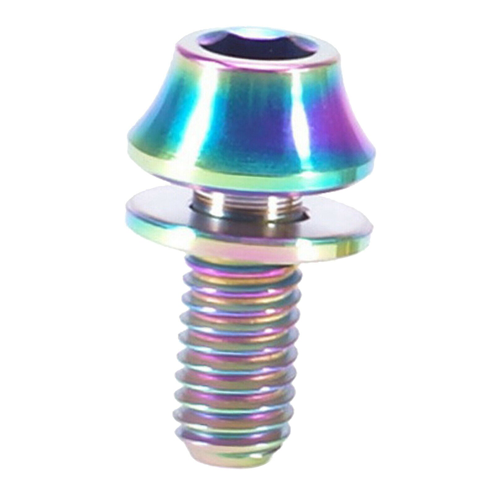 Bike Water Bottle Cage Bolts M5 Alloy Hex Socket Tapping Screws Colorful