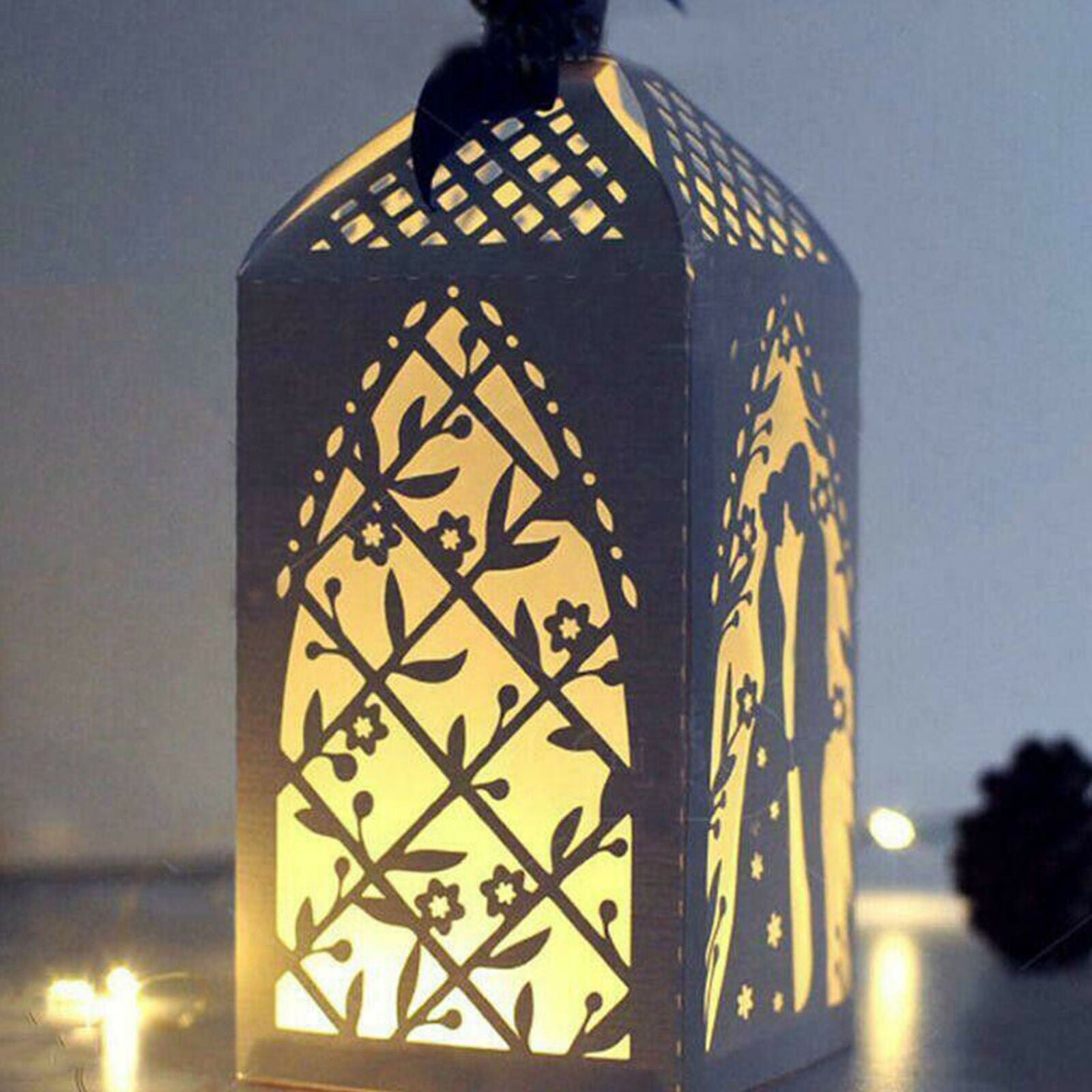 Punching template lantern lanterns Christmas wedding Easter birthday DIY