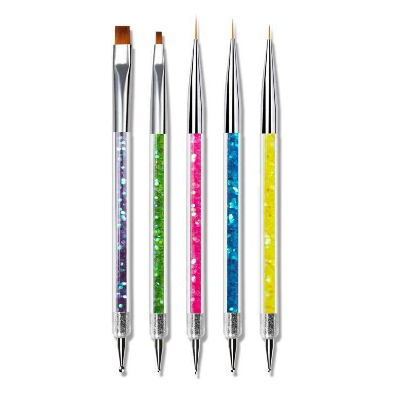 5pcs/set Acrylic Sequin Double-end Spot Drill Line Drawing Pen Painted Pens