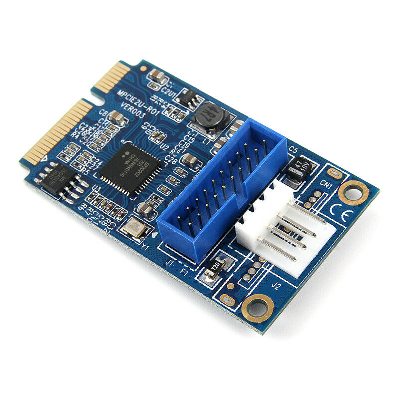 Mini PCIe to 19pin 20pin Header to USB3.0 Mini PCIe to Dual USB Expansion Card