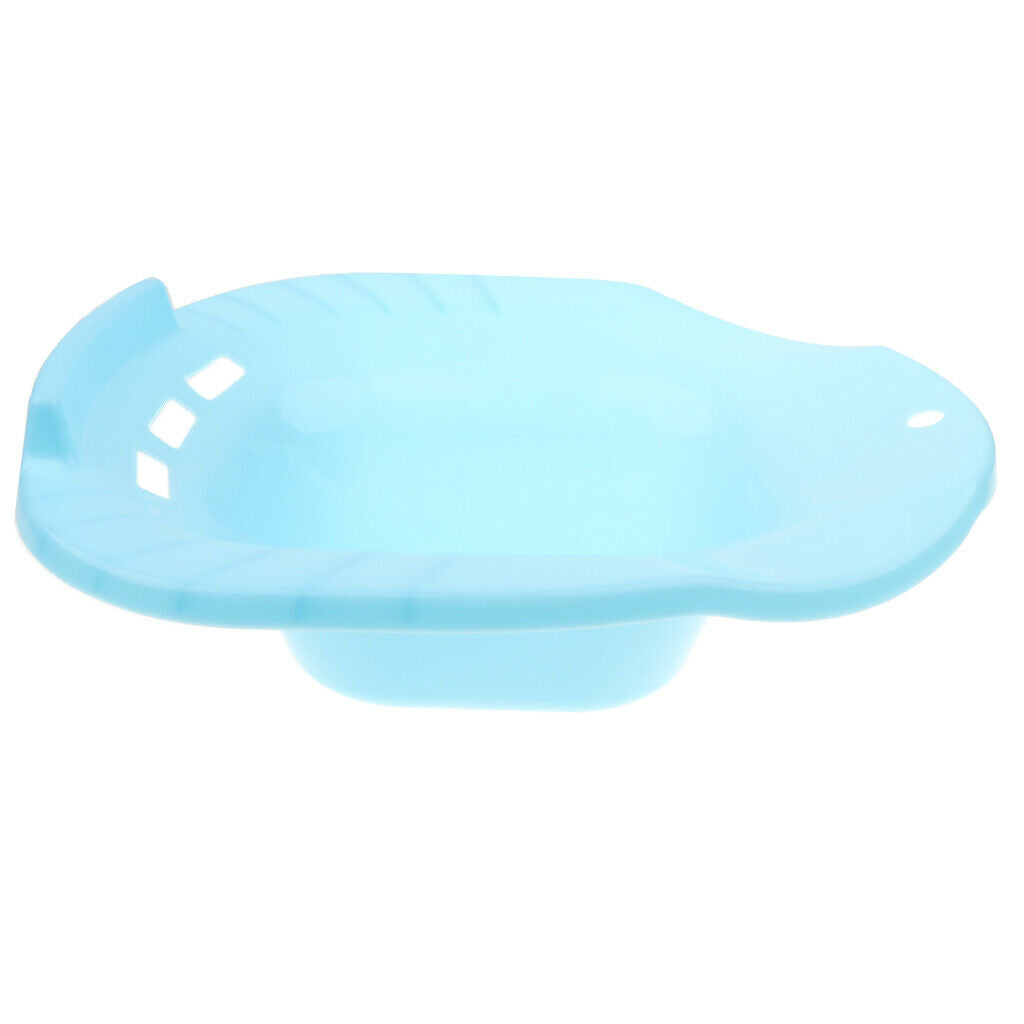 2 Pieces Plastic Sitz Bath Tub Soaking Hip Bath Tub Light  & Blue