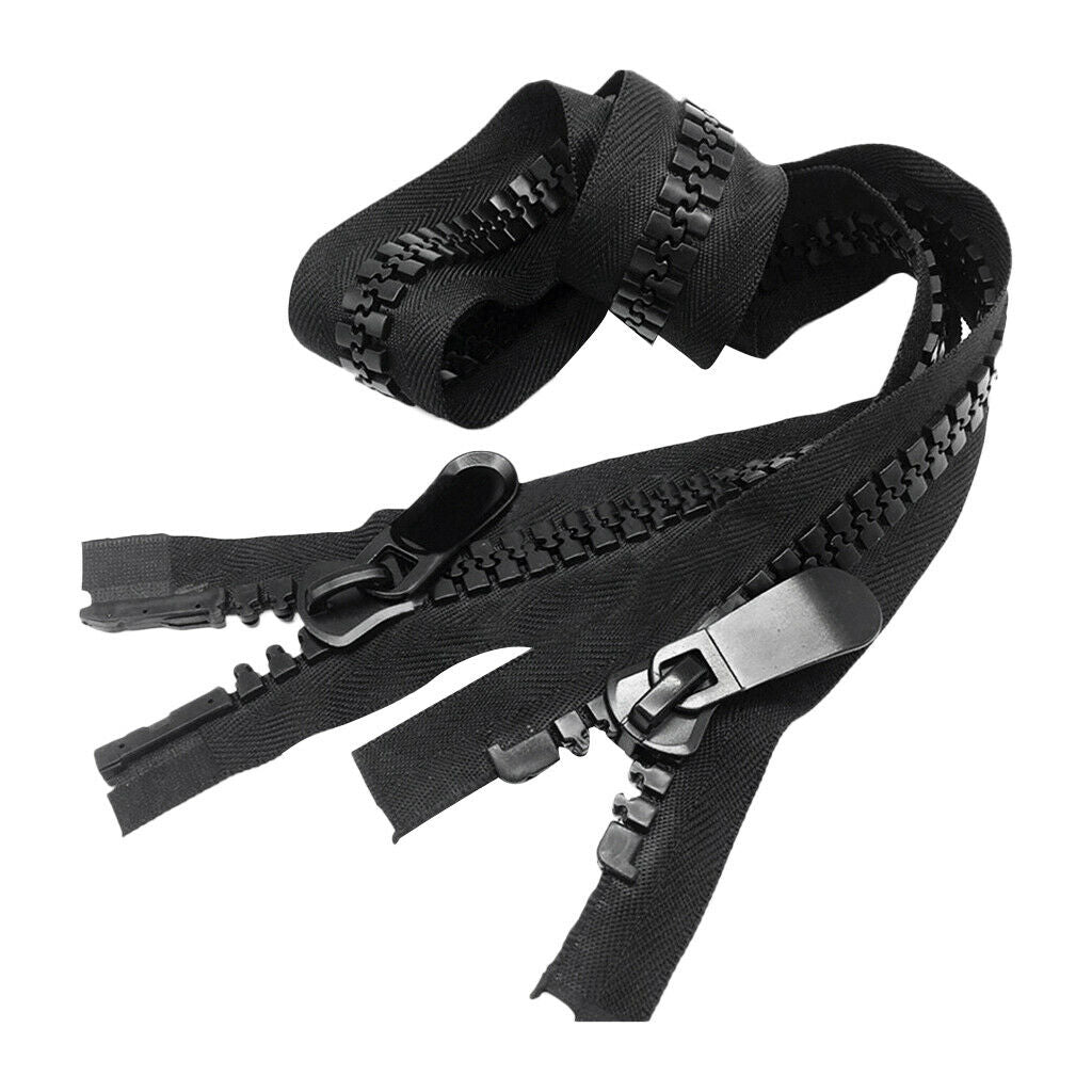Black #20 YKK Marine Zipper Double Slider Bimini Top Boat Canvas Outdoor 47