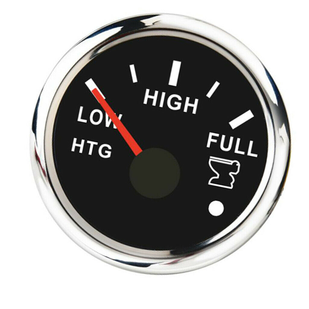 Marine Boat Sailing Sewage Water Tank Level Gauge Range L-F 52MM Black