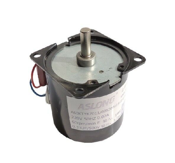 A60KTYZ 220v 14w AC synchronous  counter rotating Gear motor 60rpm