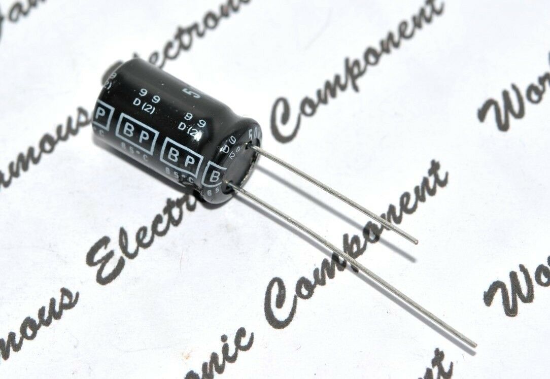2pcs - NIPPON CE04 2.2uF (2,2µF) 50V Bipolar  Radial Electrolytic Capacitor - BP