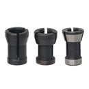 3pcs Precision Steel Router Bit Drill Collet Chuck Head Woodworking Tools