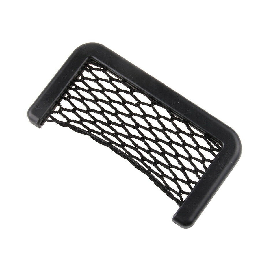 4Pcs Car Storage Net Universal Resilient Seat Bag Holder Pocket Organizer Black