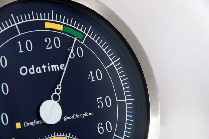 Household Stainless Steel Watch Celsius Analog Thermometer Hygrometer