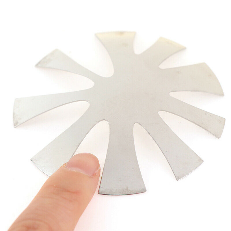 Nail Cutter Plate French Manicure Style V-Shape Stainless Steel Nail Art WF