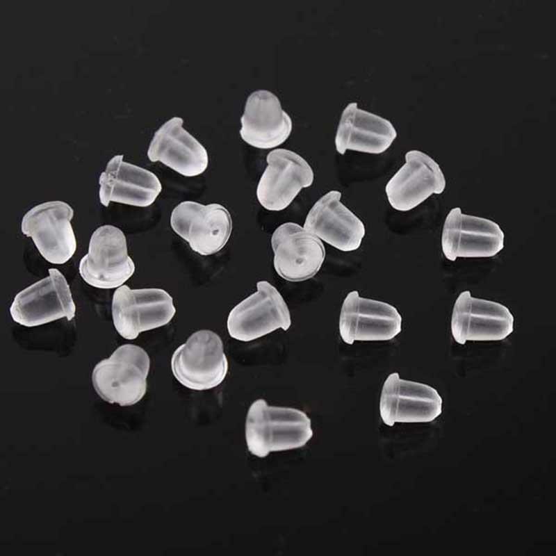 Bullet Plastic safety earring backs 100pc 50pair.l8
