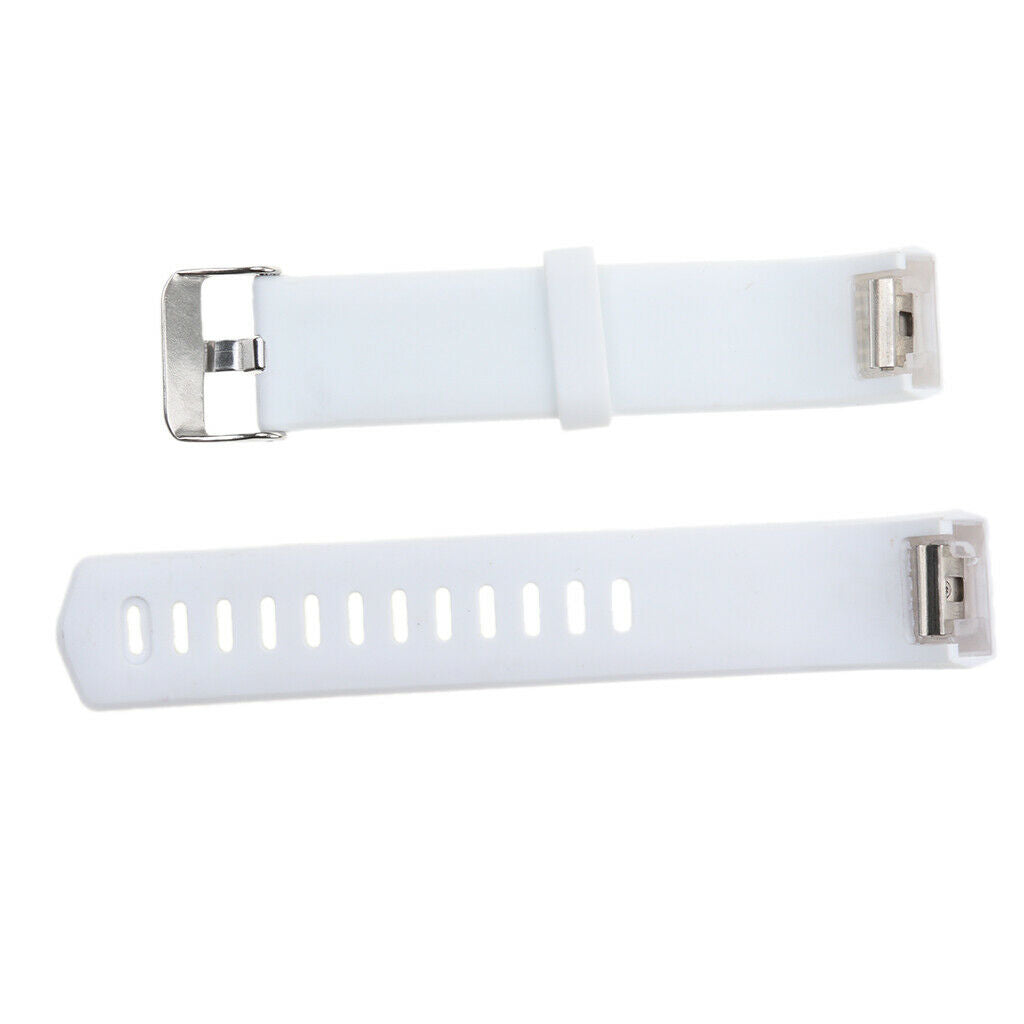 Silicone Rubber Watch Band Strap Diver's Men Lady for  Charge 2 White