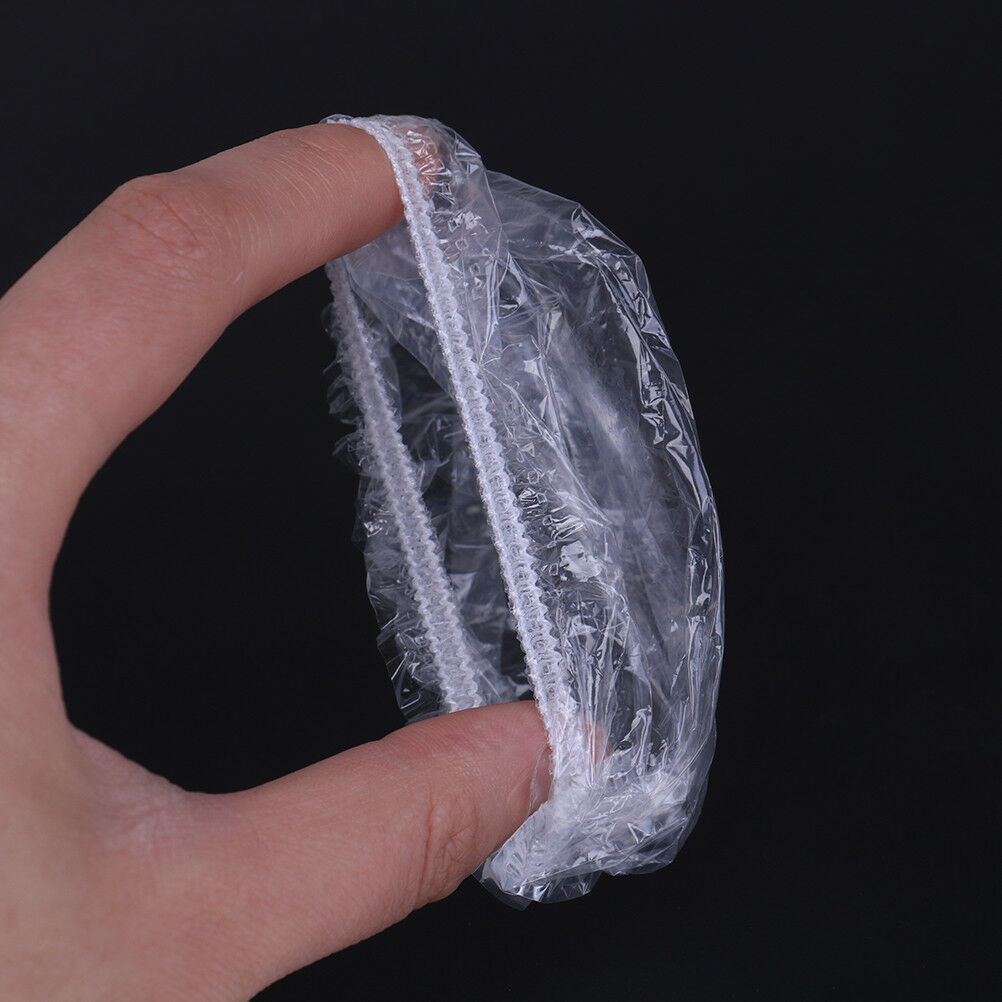 100pcs Disposable Plastic Waterproof Ear Protector Cover Dye Shield ProtectiBDA