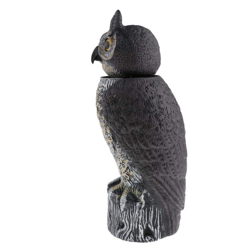 1 Piece Realistic Owl Decoy Statue Hand-Painted Garden Protector, Scares Away