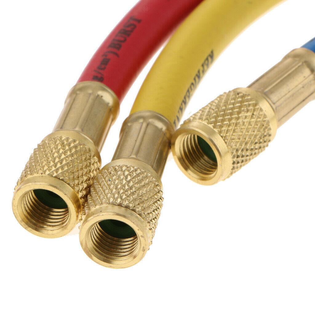 1/4" SAE 60" AC Charging Hoses Tube for Refrigerants R134a Air Conditioning