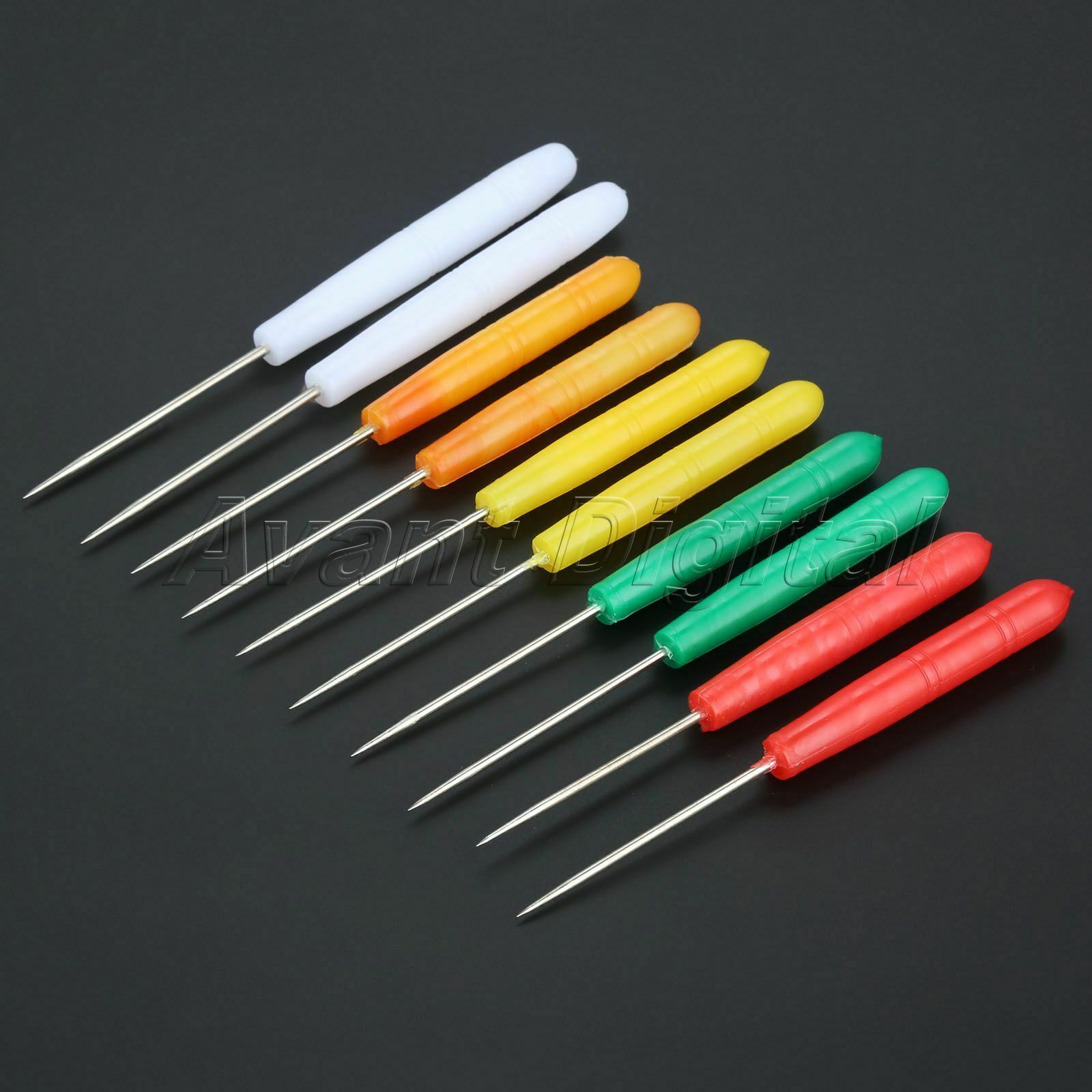 10pcs Sewing Awls Leather Punch Repair Stitching Clicker Tool Plastic Handle
