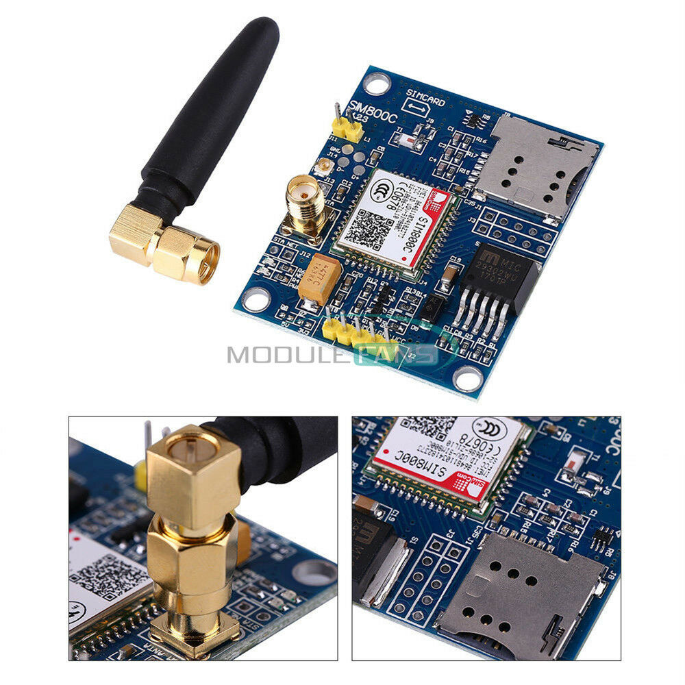 SIM800C Development Board Quad-band GSM GPRS Bluetooth Module with Antenna 5-18V