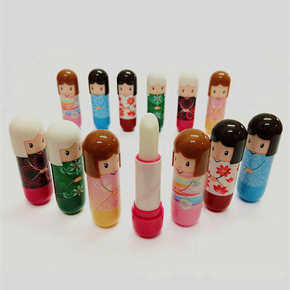 1x  Fruit Flavors Lovely Pure Natural Women Baby Lip Balm Lipstick Lip Gloss BDA