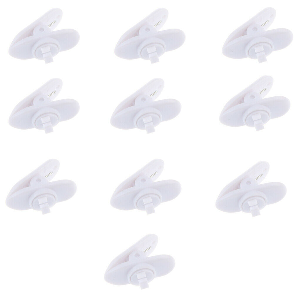Pieces Earphone Lavalier Mic Tidy Cable Wire Lapel Collar Clip holder White