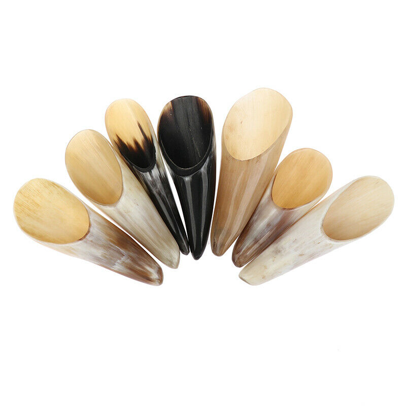 1Pc Natural Horn Guasha Treatment Tool Massage Sticks Tea Spoon Tibet Hor.l8
