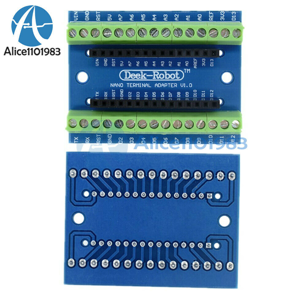 10PCS Terminal Adapter board ATMEGA328P-AU for the Arduino Nano V3.0 AVR Module