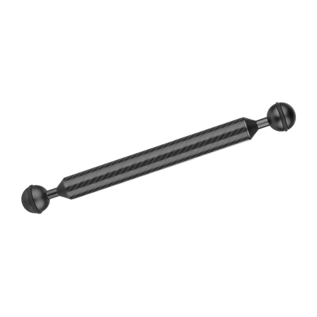 Double Ball Head 20.8mm 9"Buoyancy Arm for Underwater Diving Photograp Black