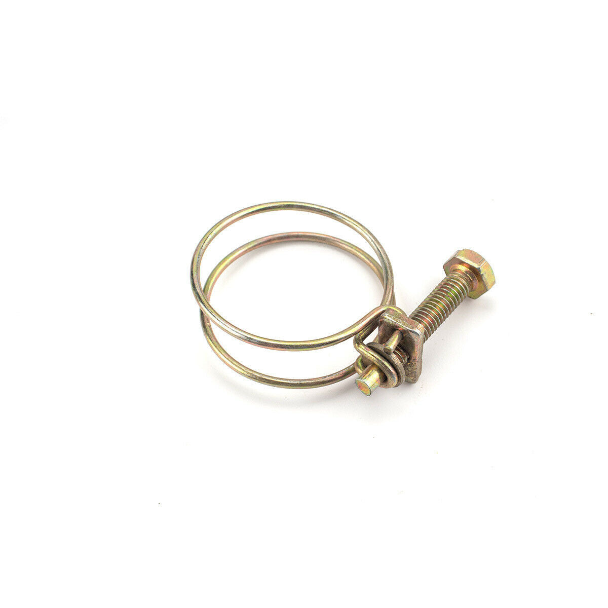 52Pcs Set Hose Clamp Double Wire Pipe Clamp Screw Bolt Tight Joint Iron Wire