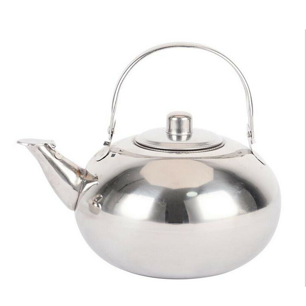 2Pcs Teapot with Infuser Loose Tea Leaf Stainless Steel Tea Pot Coffee Water