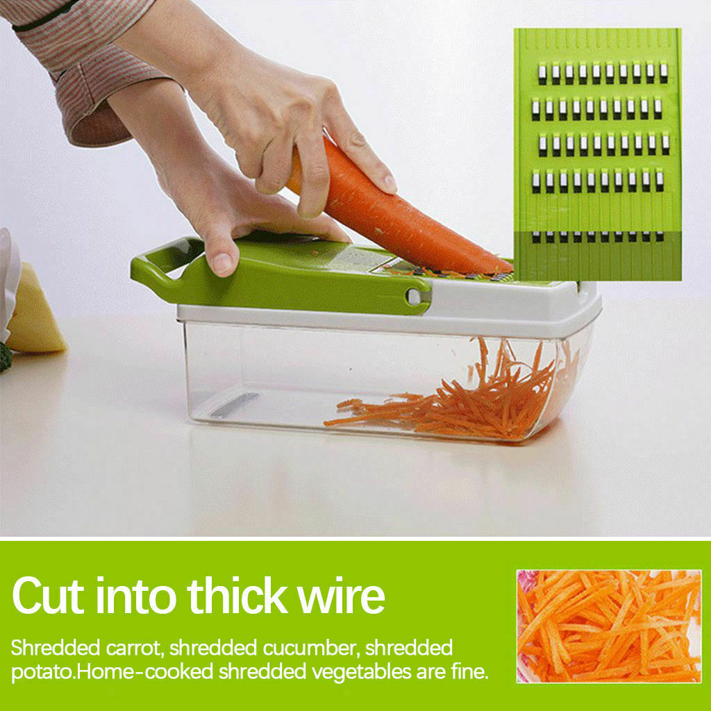 Multifunction Vegetable Chopper Recipe Grater Heavy Duty Veggie Slicer Dicer