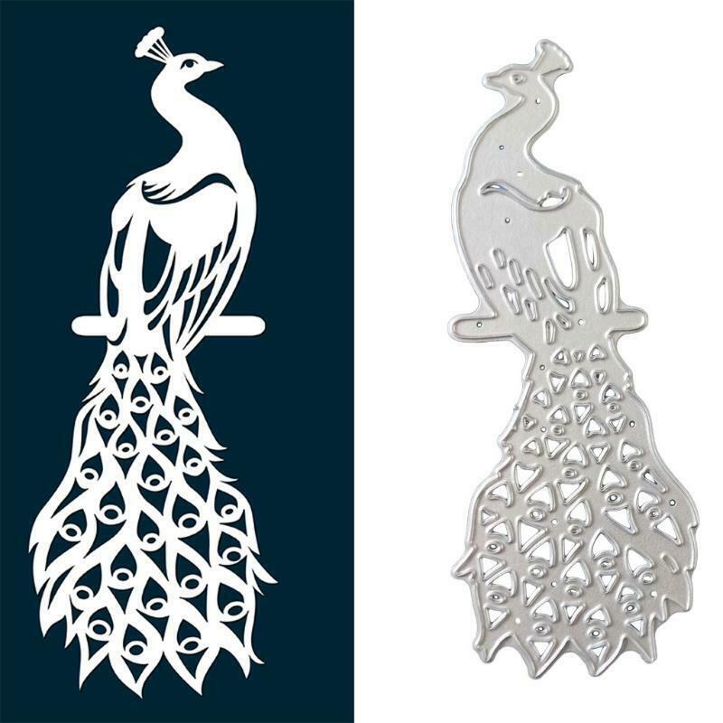 Peacock Metal Cutting Dies Stencil Scrapbooking DIY Album Stamp Paper Embossing