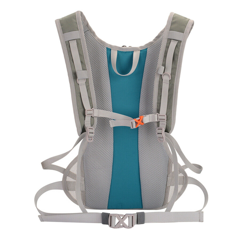 2L Water Backpack Hydration Pack Camping Water Bladder Bag Pouch Lake Blue