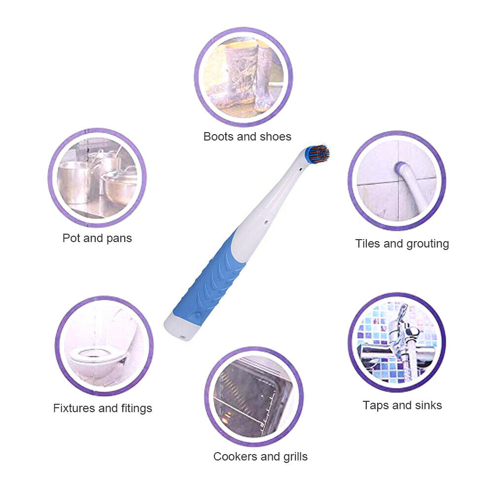 4 in 1 Electric Handheld Scrubber Cleaning Brush Household Kitchen Cleaner