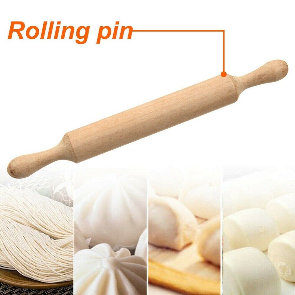 Home Indoor Kitchen Baking Cooking Decor Tools Wooden Cake Fondant Rolling Pin