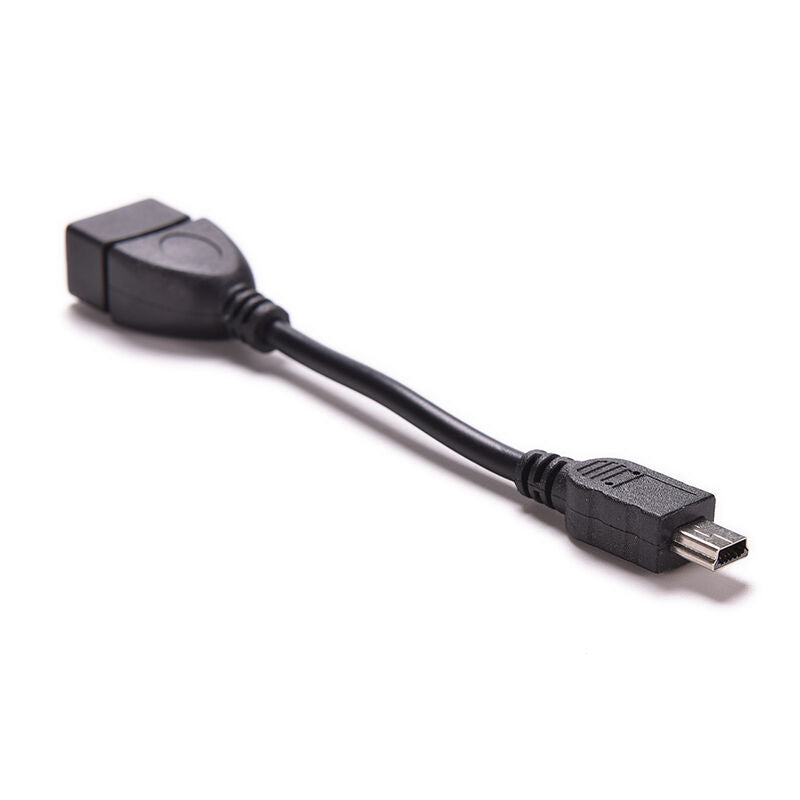 USB 2.0 Type A Female Mini 5pin Male to Jack OTG Adapter Short Cable 10c.l8