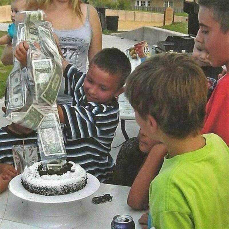 Cake ATM Surprise Birthday Cake Topper Money Box Funny Cake-ATM Happy Birthday&