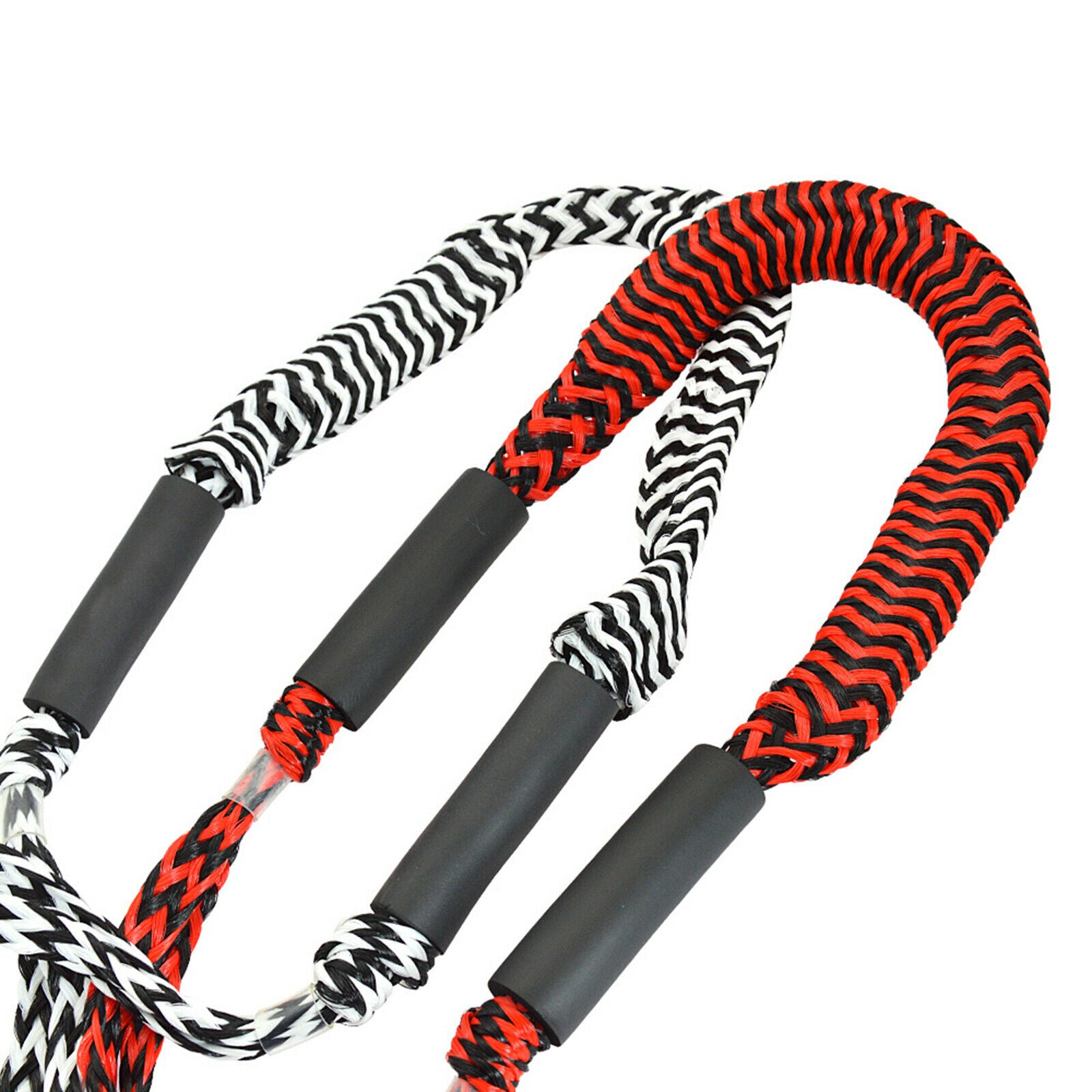 2X PWC Bungee Dock Line 4 ft Mooring Rope for Boat Jet Ski Docks Black_White
