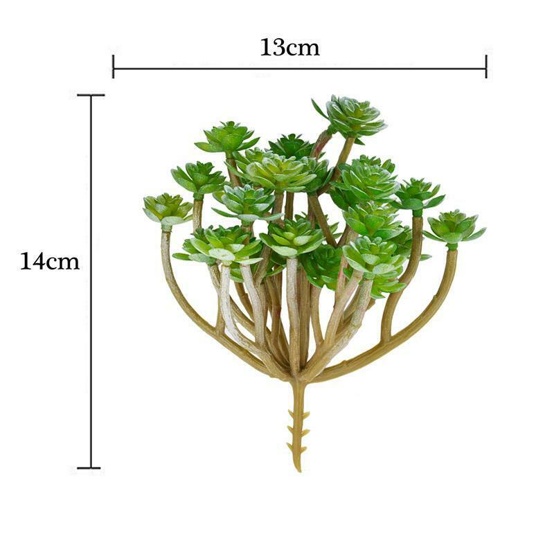 Artificial Succulent Plant Landscape Plastic Flower Floral Home Garden Decor