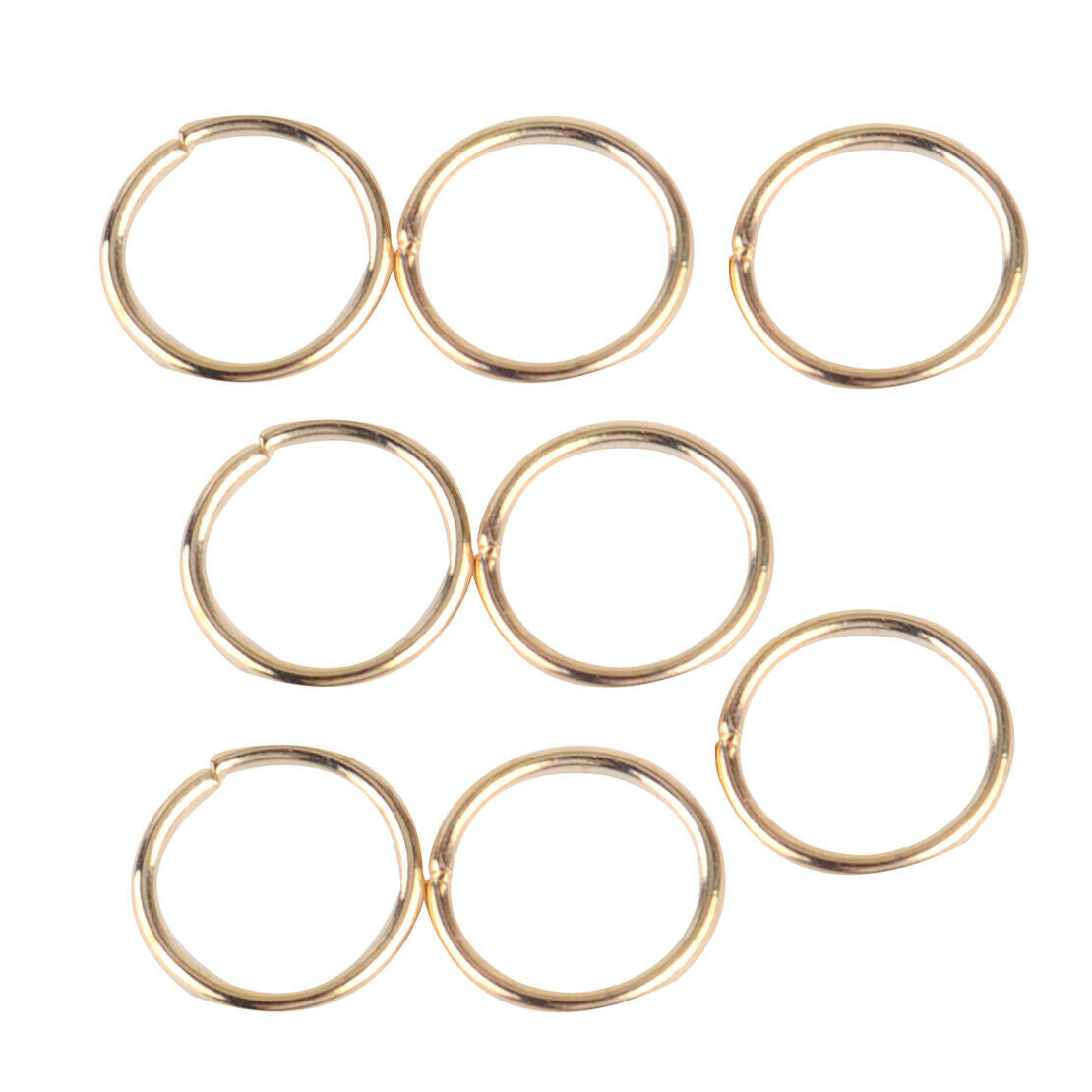 220x Alloy Key Chain Pendant Double Loop Split Jump Ring Jewelry Accessories An