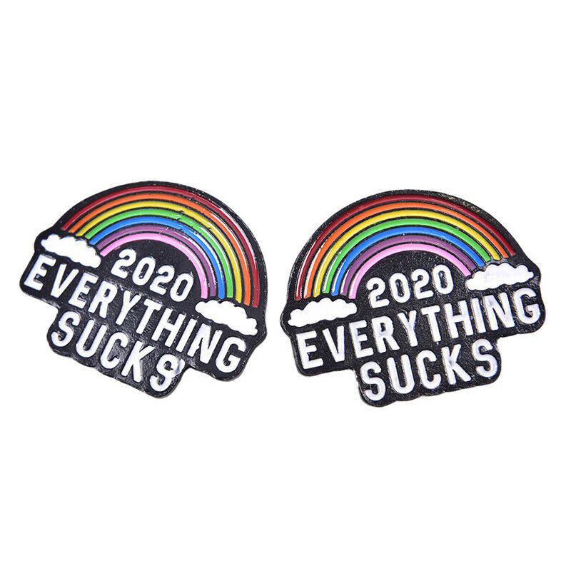 2020 EVERYTHING SUCKS Enamel Brooch Pins Backpacl Lapel Pin Badge Pins Brooc Lt