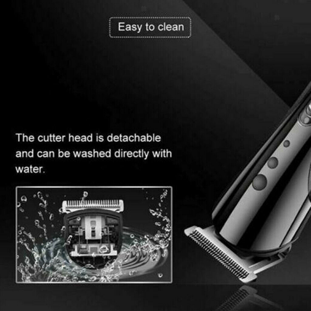 Electric Trimmer Cordless Men's Hair Clipper with Cape Kit Rechargable Home