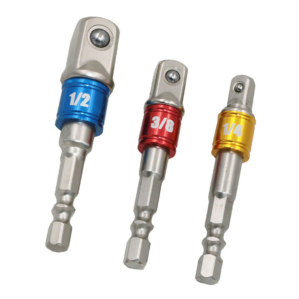 2  Hexagonal Extension Plug Adapter Kit Square Head Manual Screwdriver