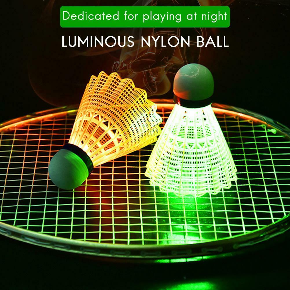 LED Badminton Shuttlecocks Luminous Badminton Sets Nylon Shuttlecocks Sports