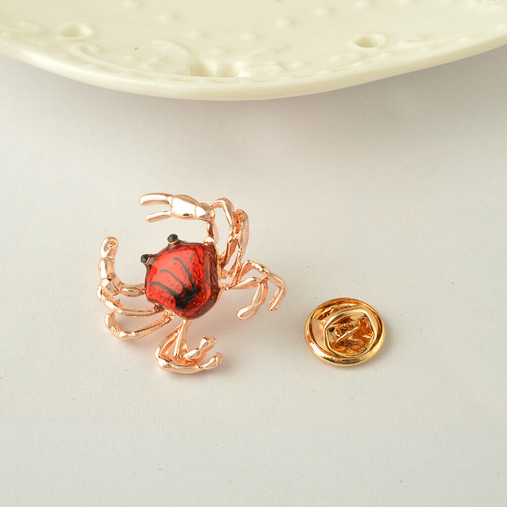 Women Fashion Animal Brooch Pins Insect Breastpins Wedding Jewelry Red