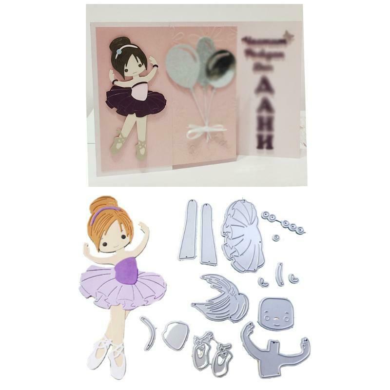 Dancing Girl Metal Cutting Dies Stencil DIY Scrapbooking Album Paper Card Mold