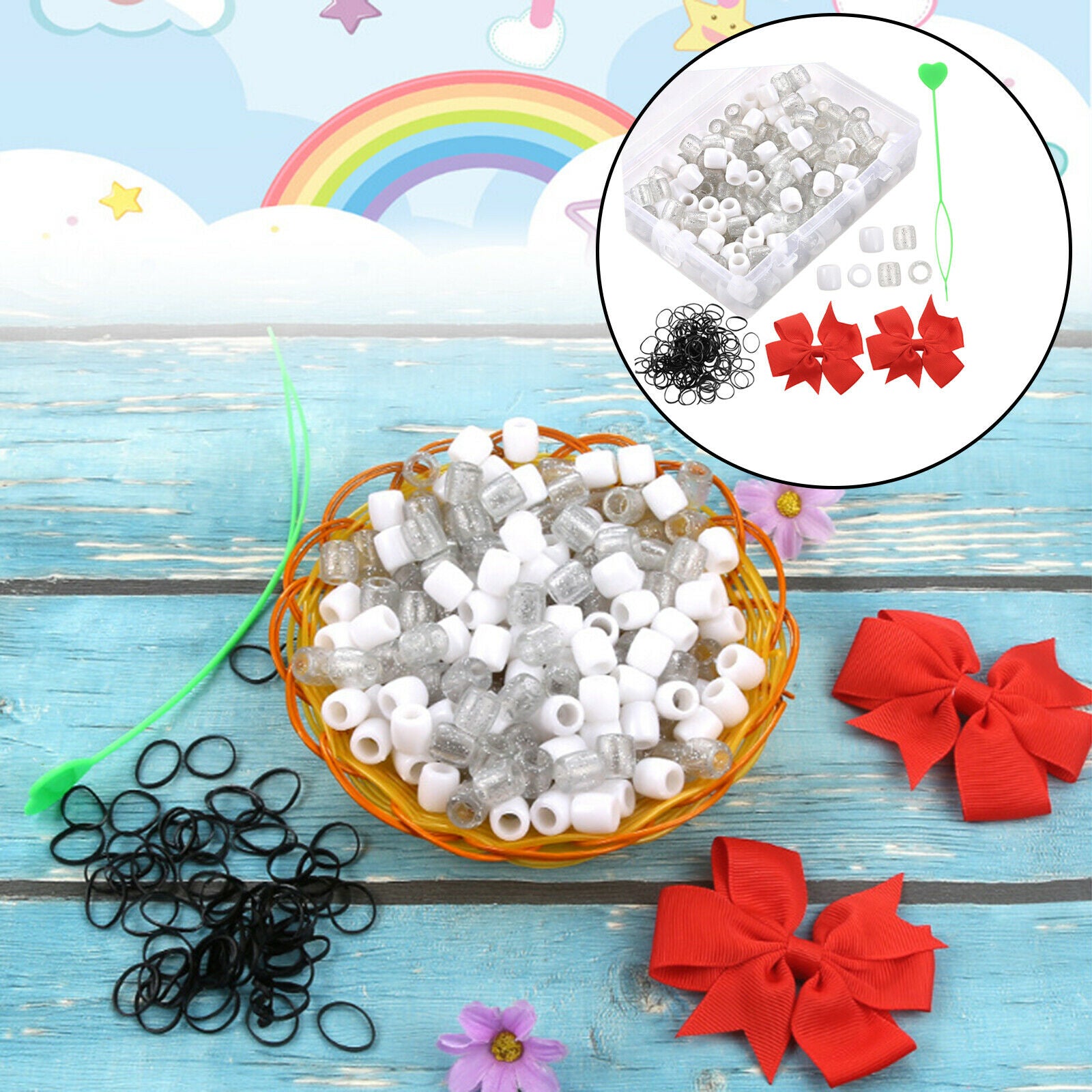 Hair Extension Tools Kit Pulling Hook for Dreadlock Feather Extensions