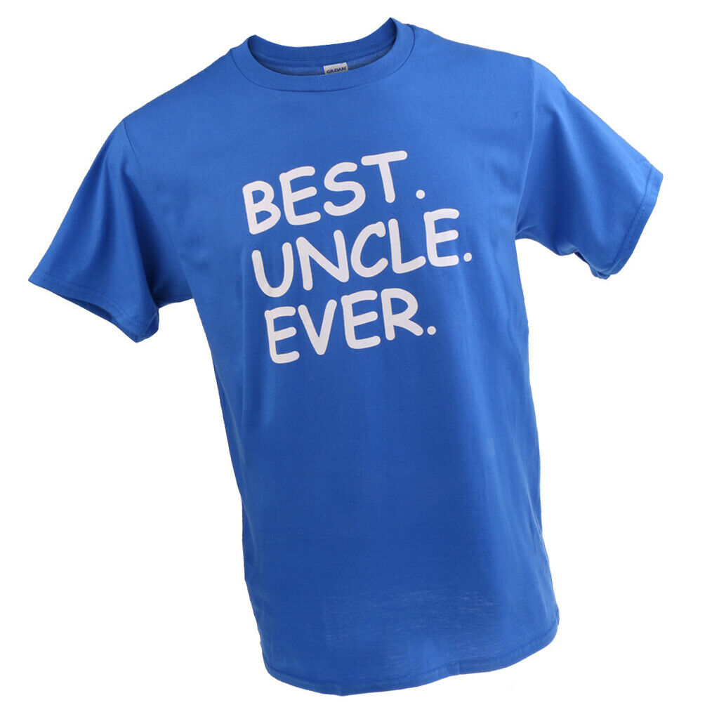 Best Uncle Ever Family Day Birthday Saying Slogan Mens T-shirt Dark Blue XL