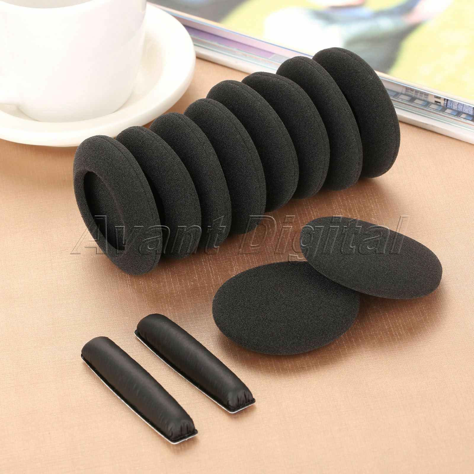 Soft Foam Earpads & Headband  For Headphone Sennheiser PX100 PMX100 PC30 PC131